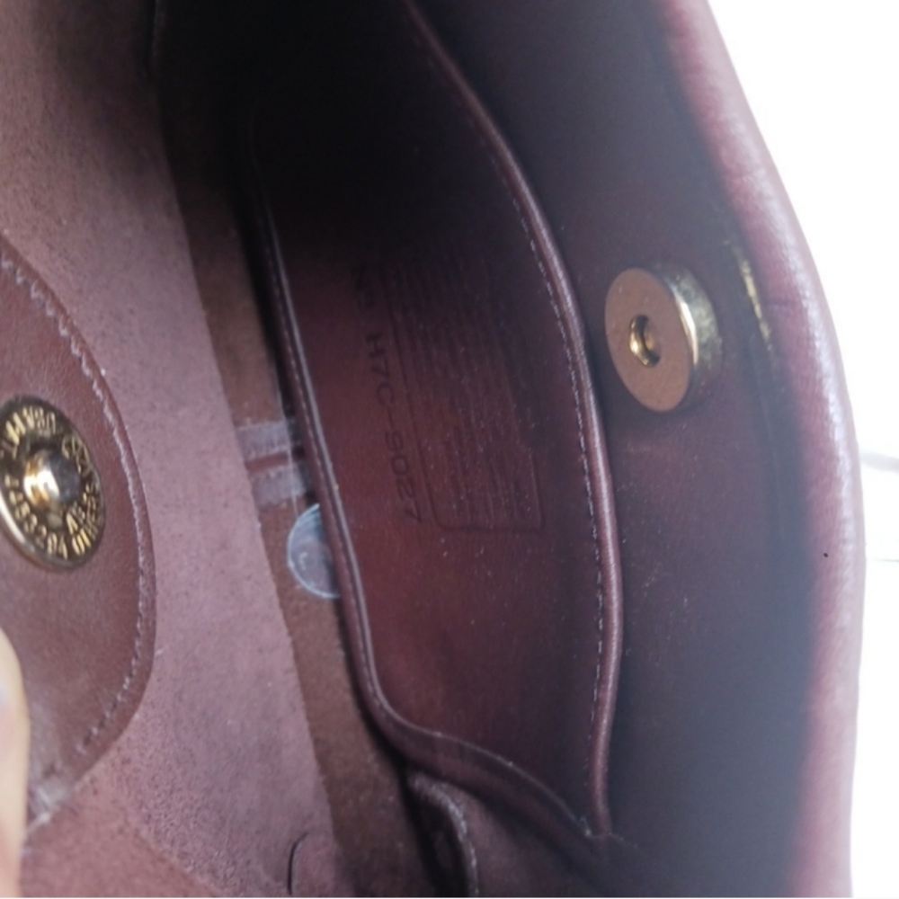 COACH 9027 ERGO MINI Satchel August 1997 brown Leather Shoulder Bag, - Picture 12 of 14